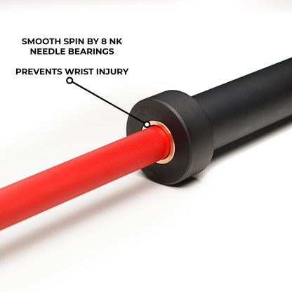 Multipurpose Men’s Cerakote (Red) Barbell (1500 lbs)